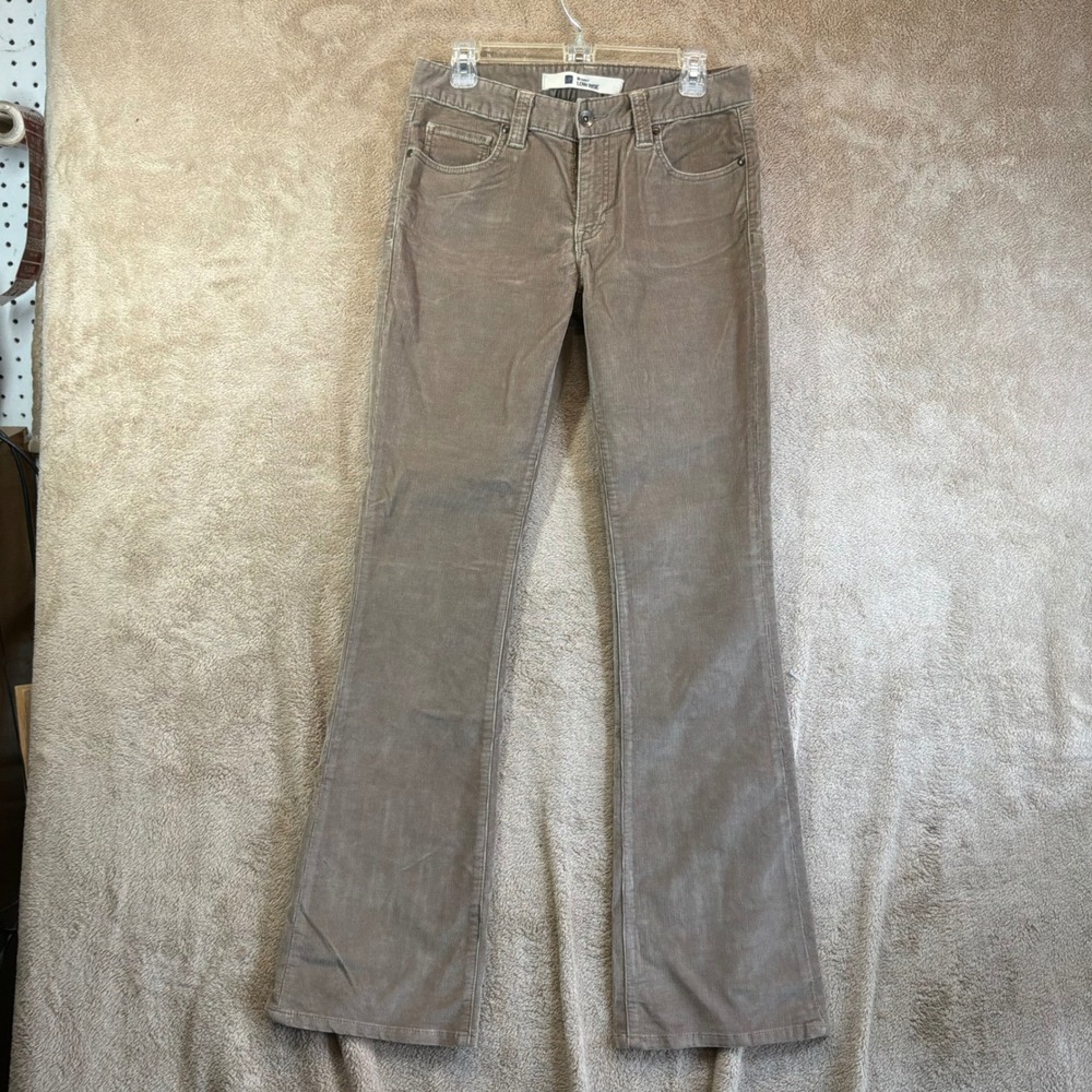 VTG Y2K Gap Curvy Low Rise Corduroy Flare Pants Brown 8L Retro Festival Western